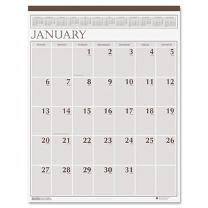 Wall Calendar,Classic,3HP,Jan-Dec,20"x26",Brown/Beige by House of Doolittle