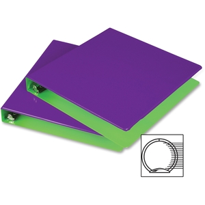 SAMSILL CORPORATION U58949 Two-Tone Fashion 1.5" View Binder,Round Ring,Two Pkts,PE/GN by Samsill