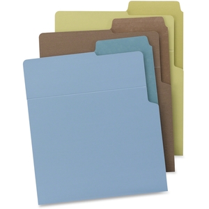 Elite Image 75405 Vertical File Folder, Ltr, Hvywt, 6/PK, AST Earth Tones by Smead