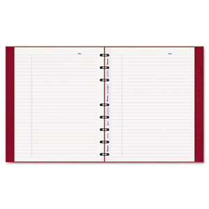 REDIFORM OFFICE PRODUCTS AF9150.83 MiracleBind Notebook, College/Margin, 9 1/4 x 7 1/4, White, Red Cover, 75 Sheets by REDIFORM OFFICE PRODUCTS