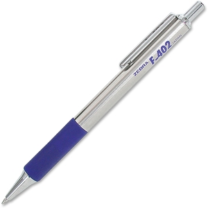 ZEBRA PEN CORPORATION 29220 Ballpoint Pen,Retract,.7mm,Blue Ink,Stainless Steel by Zebra Pen