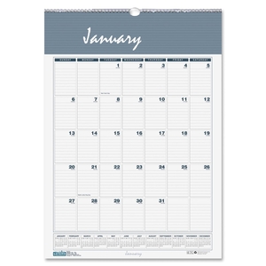 HOUSE OF DOOLITTLE 334 Wall Calendar,Wirebound,12 Months,Jan-Dec,22"x31-1/4",BE/GY by House of Doolittle