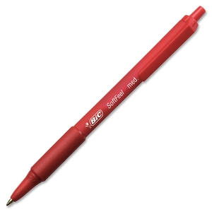 BIC SCSM11-RD Retractable Ballpoint Pen,Med Point,Red Barrel/Red Ink by BIC