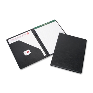 National Industries For the Blind 7510-01-484-0004 Writing Portfolio,f/ Note Pad,Vinyl, 9"x12", Black by SKILCRAFT