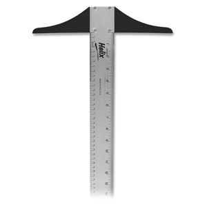 Aluminum T-Square, Inch/Metric Ruler, 24", Silver by Helix