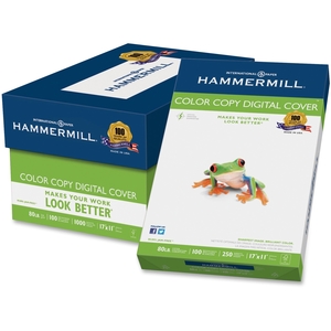 International Paper Company 120037 Color Copy Paper,80lb.,100 Bright,17"x11",250 SH/RM,White by Hammermill