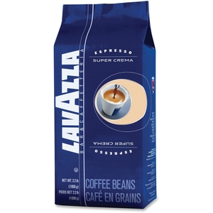 Safco Products 4202 Super Crema Expresso Coffee Beans, 2.2lb, Blue/Silver by Lavazza