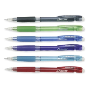 National Industries For the Blind 7520-01-565-4870 Mechanical Pencil w/Rubber Grip, Fine Pt.,.5mm, Assorted by SKILCRAFT