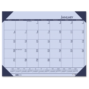 Desk Pad, 12 Month, Jan-Dec, 22"x17", Orchid by House of Doolittle