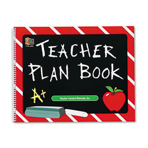 Plan Book, Spiral-Bound, 9-1/2 x 12, 96 Pages by TEACHER CREATED RESOURCES
