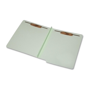 National Industries For the Blind 7530015907105 End Tab Classifctn Folder,2-Part,No Div,Ltr,2" Exp,25/BX,LGN by SKILCRAFT