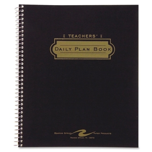 Roaring Spring Paper Products 12144 Teacher Planner,40-Week,Double Pocket,11"x8-1/2",Assorted by Roaring Spring