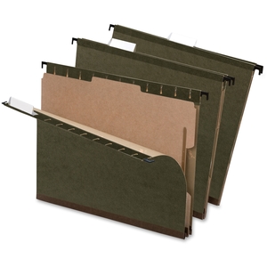 Pendaflex 59253 Hanging Folder, Fasteners, Pockets, Tabs, Inserts, Ltr, Gn by Pendaflex