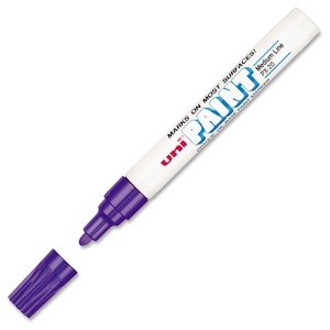 Newell Rubbermaid, Inc 63606DZ Oil Base Marker, Medium Point, 12/Pk, Violet by Uni-Ball