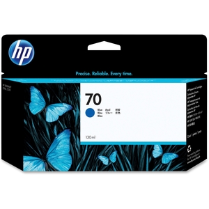 Hewlett-Packard C9458A HP 70 Ink Cartridge, 130ml, Blue by HP