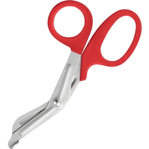 ACME UNITED CORPORATION 10098 Stainless Steel Office Snips, Serrated, 7"Long, Red Handle by Acme United