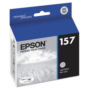 Epson Corporation T157720 T157720 UltraChrome K3 Ink, Light Black by EPSON AMERICA, INC.