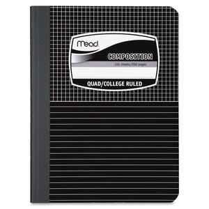 ACCO Brands Corporation 09000 Composition Book,Special Ruled,100 Shts,9-3/4"x7-1/2",BE/ME by Mead