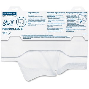 Kimberly-Clark Sanitary, Flushable, White Toilet Seat Covers, 18 x15, 125/Pack by Scott