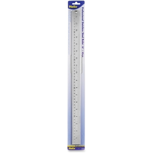 Helix 13218 Professional Ruler, 18", Stainless Steel by Helix