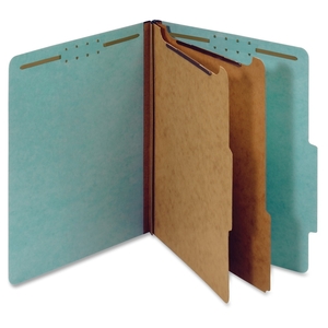 Tops Products 24030R Classification Folders,25pt,2-1/2 Exp,2-Div,Ltr,10/BX,BE by Globe-Weis