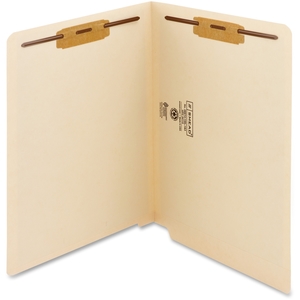 SMEAD MANUFACTURING COMPANY 34130 Fastner Folders, ET, Ltr, 11pt, 50/BX, Manilla by Smead