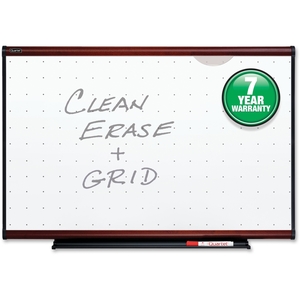 ACCO Brands Corporation TE544M Total Erase Dry-Erase Board, 4'x3', Mahogany Frame by Quartet