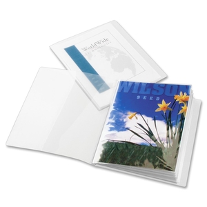 Tops Products 51532 Presentation Book, Custom, 12 Pockets, 11"x8-1/2", Clear by Cardinal