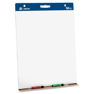 Tops Products EP927341 Easel Pads,w/Carry Handle/Plain,50 CI/PD,2 PD/CT,White by Adams