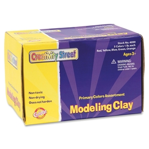 The Chenille Kraft Company 4099 Modeling Clay, Non-Toxic, 5 Lb., Assorted by ChenilleKraft