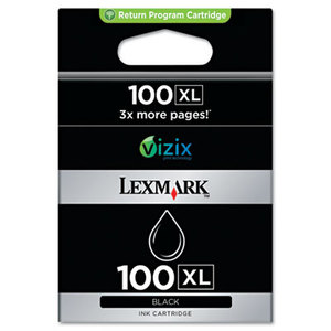 Lexmark International, Inc 14N0683 14N0683 (100XL) High-Yield Ink, 510 Page-Yield, 2/Pk, Black by LEXMARK INT'L, INC.