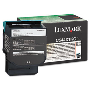 Lexmark International, Inc C544X1KG C544X1KG Extra High-Yield Toner, 6000 Page-Yield, Black by LEXMARK INT'L, INC.