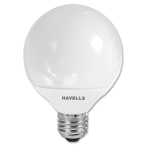 Havells India Ltd 5026129 Globe Bulb, CFL, 14W/60, 120 V, 8000 Hour Life by Havells