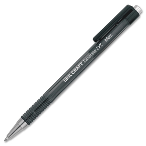 National Industries For the Blind 7520-01-451-9178 Ballpoint Pen, Retractable, Medium Point,12/Pk, Black Ink by SKILCRAFT