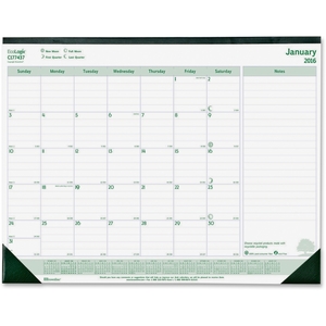 Dominion Blueline, Inc C177437 Monthly Desk Pad, English, 21-3/4"x17" by Brownline