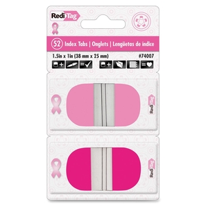 Redi-Tag Corporation 74011 Pop-UP Index Tabs,BCA,Writable/Removable,1.5",52/PK,AST Pink by Redi-Tag