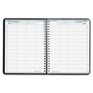 HOUSE OF DOOLITTLE 28292 Daily Appointment Book,4-Per, 12 Months, Jan-Dec, 8"x11", BK by House of Doolittle