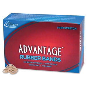 Rubber Bands, Size 8, 1 lb., 7/8"x1/16", Approx.5200/BX, NAT by Advantage