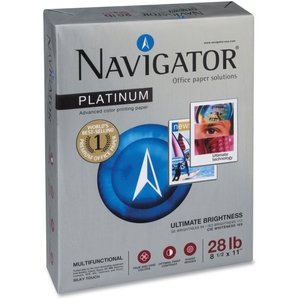 Grupo Portucel Soporcel NPL1128RM Platinum Navigator Paper,GE99,28 lb.,8-1/2"x11",500/RM,BRWE by Soporcel