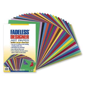 PACON CORPORATION 57650 Fadeless Art Paper, 100 Sheets, 12"x18", Assorted by Pacon