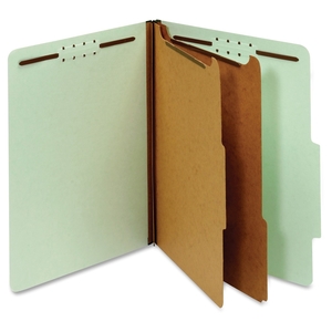 Tops Products 24076R Classification Folders,25pt,2-1/2 Exp,2-Div,Ltr,10/BX,LGN by Globe-Weis