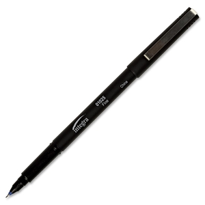 Integra 01025 Liquid Ink Pens, 1mm, Extra-Fine Pt, BE Barrel/ Ink by Integra