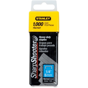 Stanley-Bostitch Office Products TRA704T HD Staples, 1/4" Stanley Staples, 1000/BX, Silver by Stanley