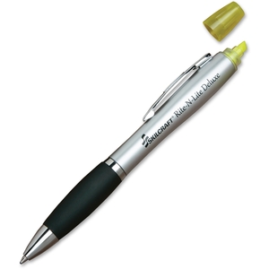 National Industries For the Blind 7520016206416 Highlighter/Pen Combo, Med/Ballpoint, Chisel Tip, YW by SKILCRAFT