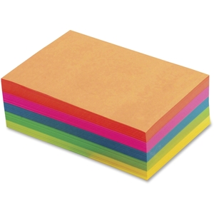 Tops Products 99622 Assorted Fluorescent Color Memo Sheets, 4 x 6, 500 Loose Sheets/Pack (TOP99622) by TOPS