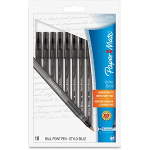 Newell Rubbermaid, Inc 9333499 Ballpoint Pen, Medium Point, 10/PK, Black by Paper Mate