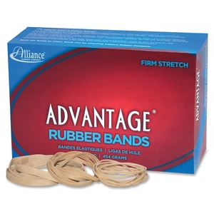 Alliance Rubber Company 26545 Rubber Bands, No 54, 1lb., Assorted Sizes, Natural by Advantage
