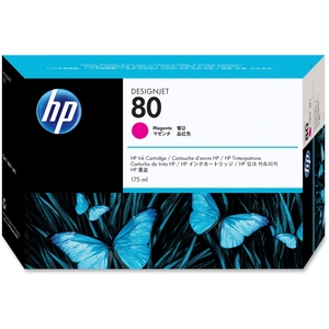 Hewlett-Packard C4874A HP 80 Ink Cartridge, Yields 2200 Pages, 175ml, Magenta by HP