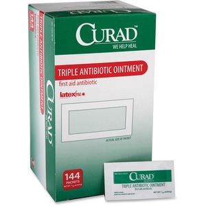 Medline Industries, Inc CUR001209Z Triple Antibiotic Oint 0.9G Pkt by Curad