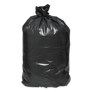 WEBSTER INDUSTRIES RNW5820 Recycled Can Liners, 55-60gal, 2mil, 38 x 58, Black, 100/Carton by WEBSTER INDUSTRIES